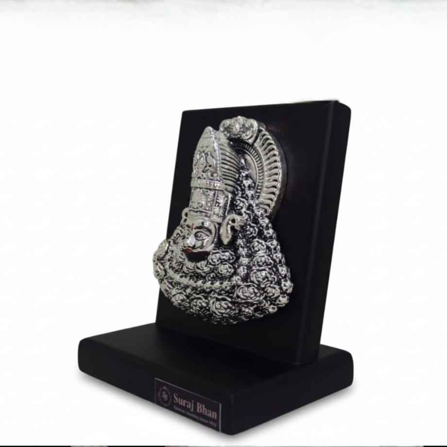 Suraj Bhan Jewellery Hub - Shyam Baba 999 Silver Plated Wooden Artwork